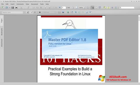 Captură de ecran Master PDF Editor pentru Windows 10