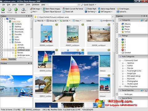 Captură de ecran ACDSee Photo Manager pentru Windows 10
