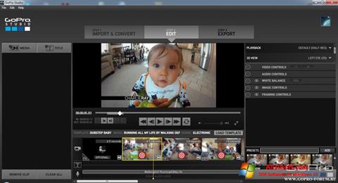 Captură de ecran GoPro Studio pentru Windows 10