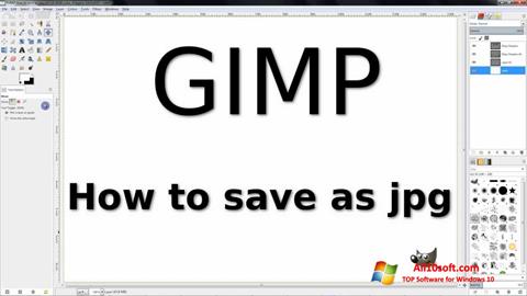 Captură de ecran GIMP pentru Windows 10