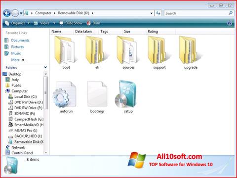 Captură de ecran Windows 7 USB DVD Download Tool pentru Windows 10