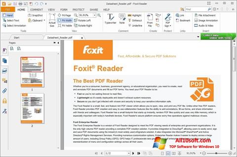 Captură de ecran Foxit Reader pentru Windows 10