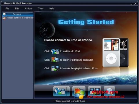 Captură de ecran iPhone PC Suite pentru Windows 10