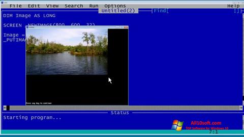 Captură de ecran QBasic pentru Windows 10