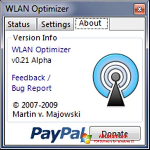 Captură de ecran WLAN Optimizer pentru Windows 10