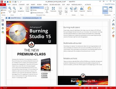 Captură de ecran Soda PDF pentru Windows 10