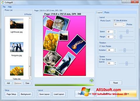 Captură de ecran CollageIt pentru Windows 10