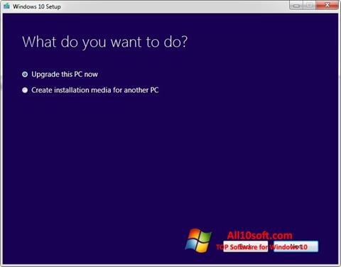 Captură de ecran Media Creation Tool pentru Windows 10