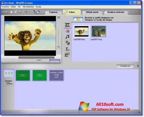 Captură de ecran WinDVD Creator pentru Windows 10