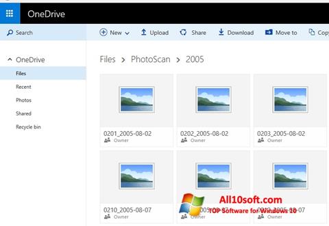 Captură de ecran OneDrive pentru Windows 10