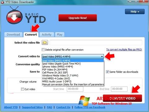 Captură de ecran YTD Video Downloader pentru Windows 10