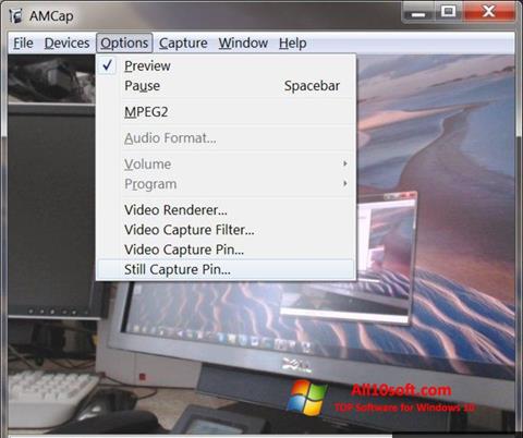 Captură de ecran AMCap pentru Windows 10