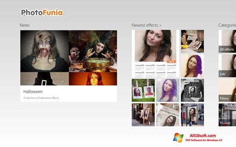 Captură de ecran PhotoFunia pentru Windows 10