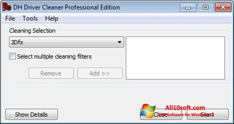 Captură de ecran Driver Cleaner pentru Windows 10