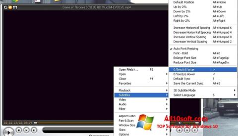 Captură de ecran GOM Player pentru Windows 10