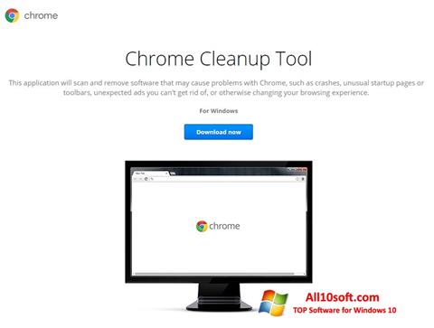 Captură de ecran Chrome Cleanup Tool pentru Windows 10