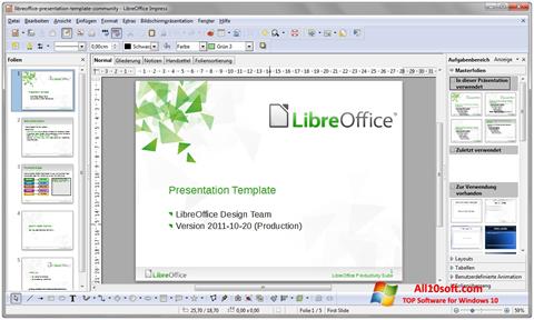 Captură de ecran LibreOffice pentru Windows 10