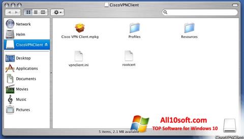 Captură de ecran Cisco VPN Client pentru Windows 10