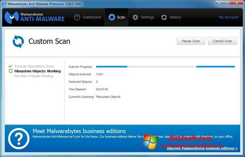 Captură de ecran Malwarebytes Anti-Malware pentru Windows 10
