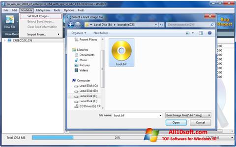 Captură de ecran WinISO pentru Windows 10