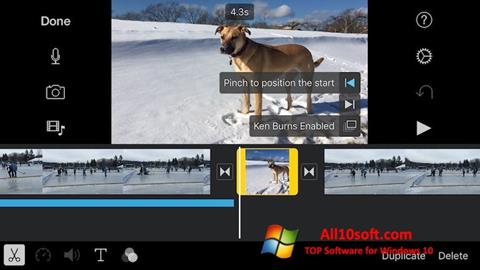 Captură de ecran iMovie pentru Windows 10