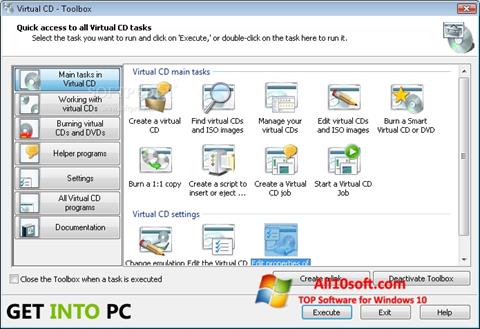 Captură de ecran Virtual CD pentru Windows 10