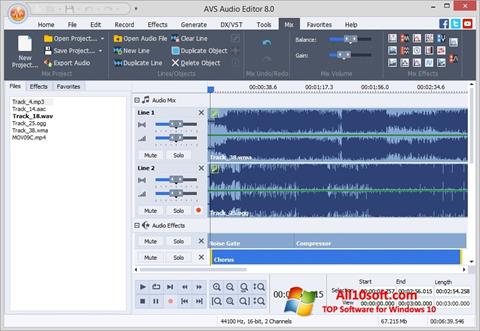 Captură de ecran AVS Audio Editor pentru Windows 10