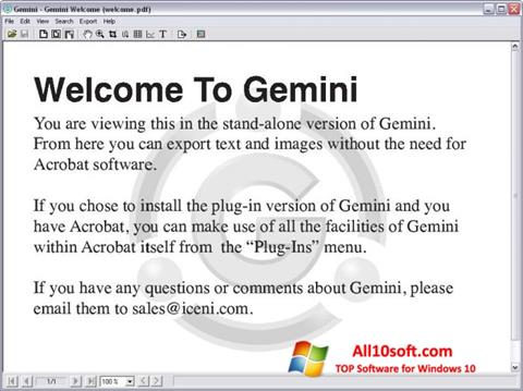Captură de ecran Gemini pentru Windows 10