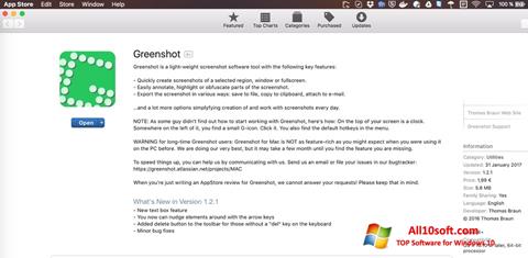 Captură de ecran Greenshot pentru Windows 10