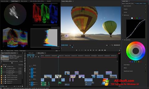 Captură de ecran Adobe Premiere Pro CC pentru Windows 10
