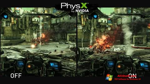 Captură de ecran NVIDIA PhysX pentru Windows 10