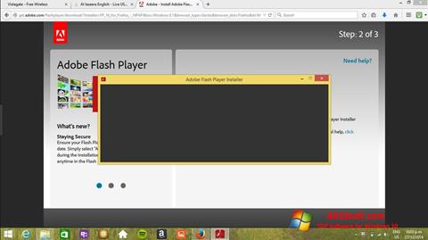 Captură de ecran Adobe Flash Player pentru Windows 10