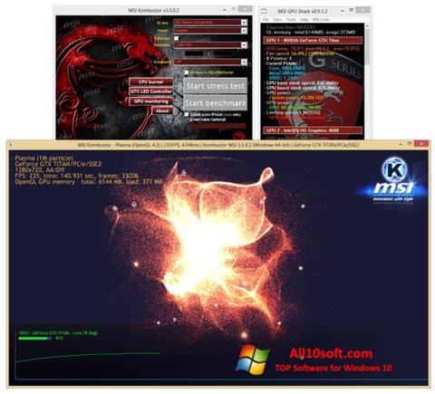 Captură de ecran MSI Kombustor pentru Windows 10
