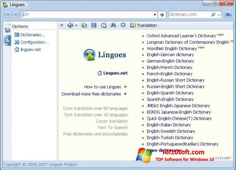 Captură de ecran Lingoes pentru Windows 10