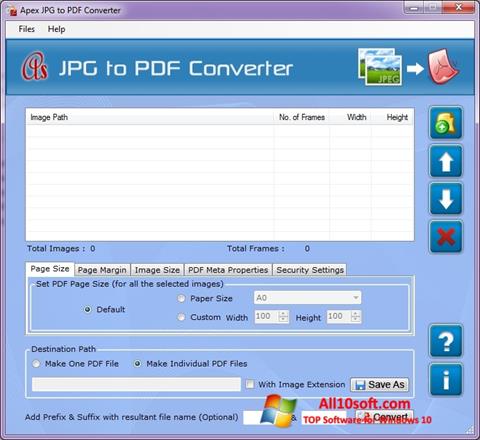 Captură de ecran JPG to PDF Converter pentru Windows 10