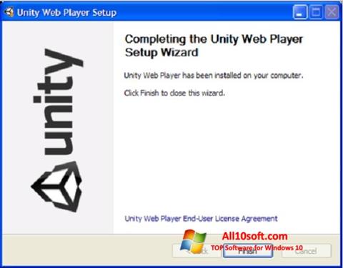 Captură de ecran Unity Web Player pentru Windows 10