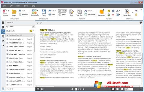 Captură de ecran ABBYY PDF Transformer pentru Windows 10