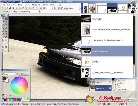 Captură de ecran Paint.NET pentru Windows 10